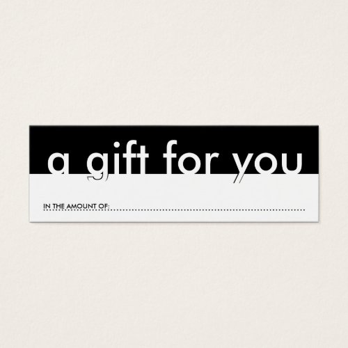 a gift for you blank amount