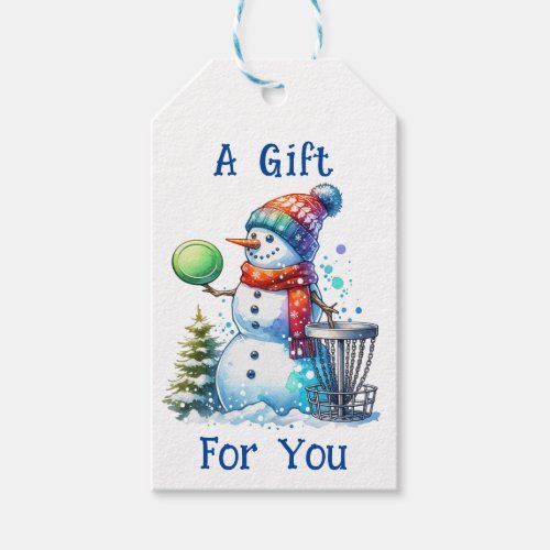A Gift for You   Disc Golf Gift Tags