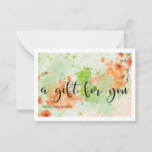 A Gift for You  Note Card