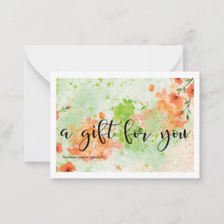 A Gift for You Note Card