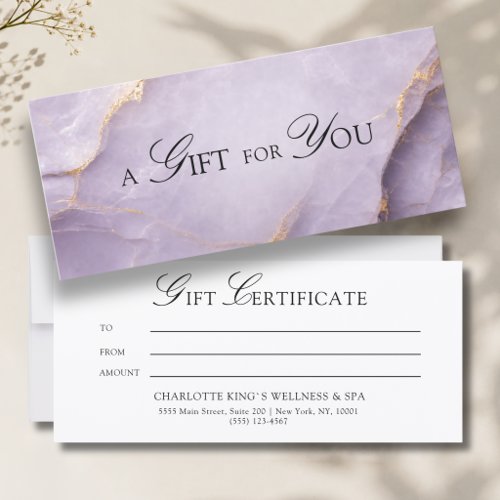 A Gift for You! Violet Gold Marble