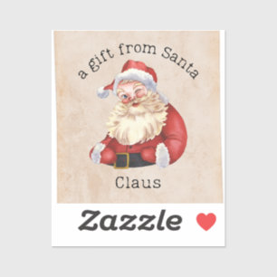 A Gift from Santa Claus Sticker