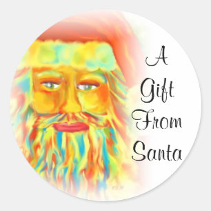 A Gift From Santa Gift Stickers