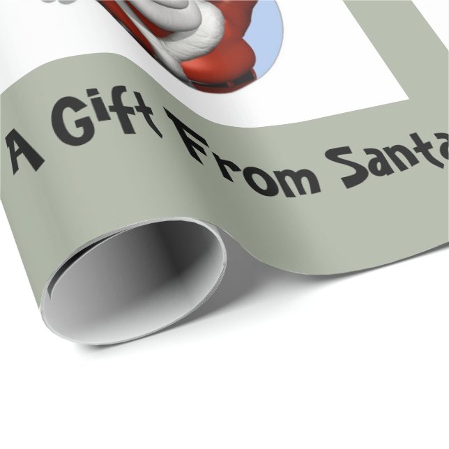A Gift From Santa Wrapping Paper (Roll Corner)