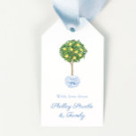 A Gift From: Sunny Lemon Tree Topiary Spring Gift Tags