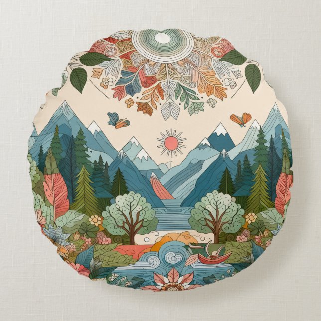 A gift full of sincerity,Pillow Round Pillow (Front)