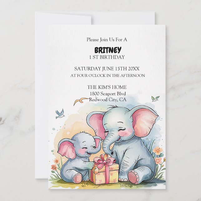 A Gift of Love Invitation (Front)