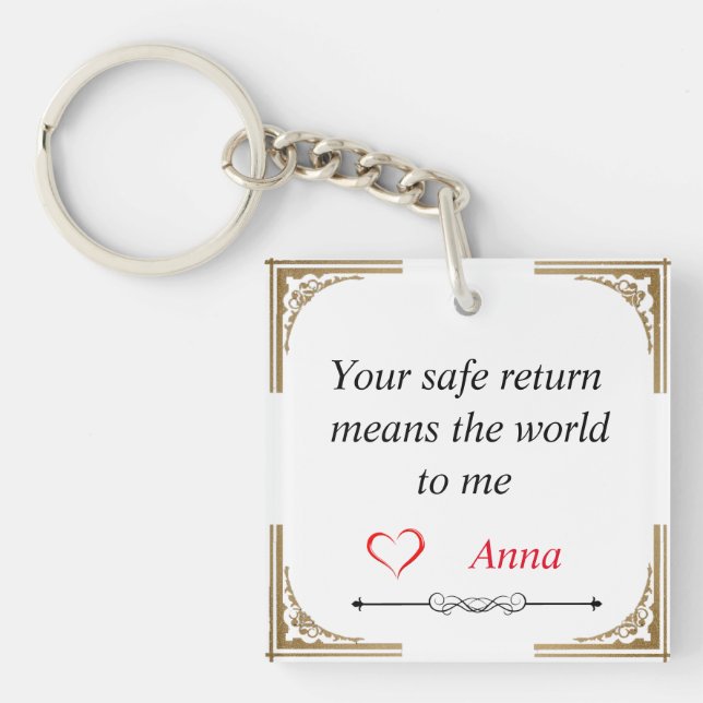 A Gift To Your Love Ones -  Keychain (Front)