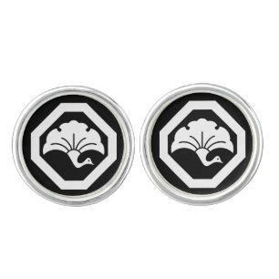 A Ginkgo Crane in a Corner Cufflinks