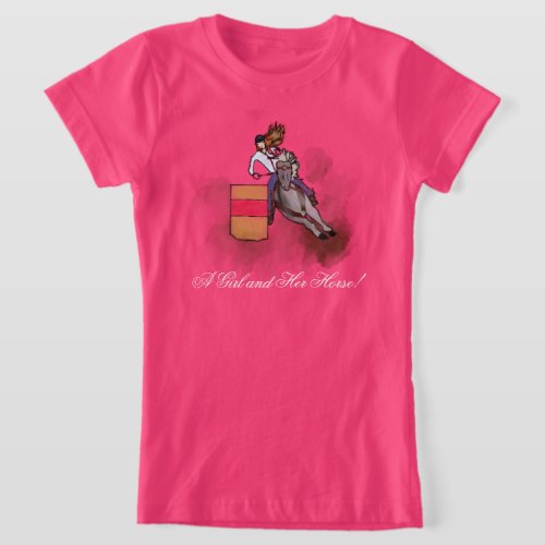 A Girl and Her Horse T_Shirt