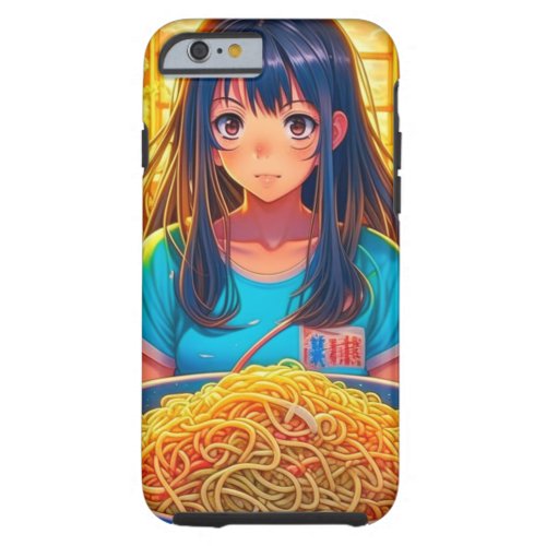 A Girl and her Ramen Anime Tough iPhone 6 Case