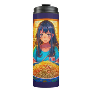 A Girl and her Ramen Anime Thermal Tumbler