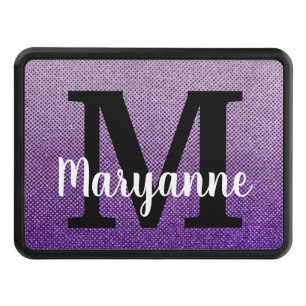 A Girl and Her Truck Polka Dot Ombre Monogrammed Hitch Cover