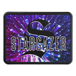 A Girl and Her Truck Space Galaxy Name Monogrammed Hitch Cover