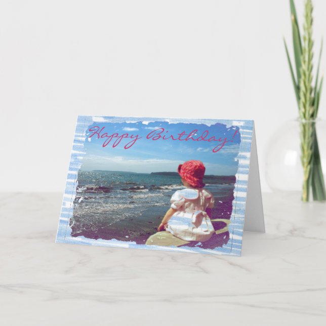 A Girl By the Sea Card (Front)