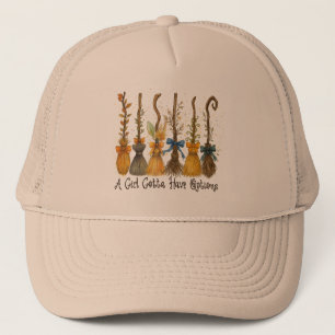 A Girl Gotta Have Options Halloween Trucker Hat