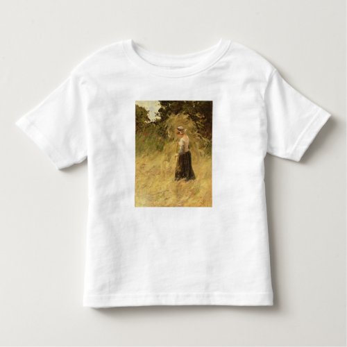 A Girl Harvesting Hay 19th century Toddler T_shirt