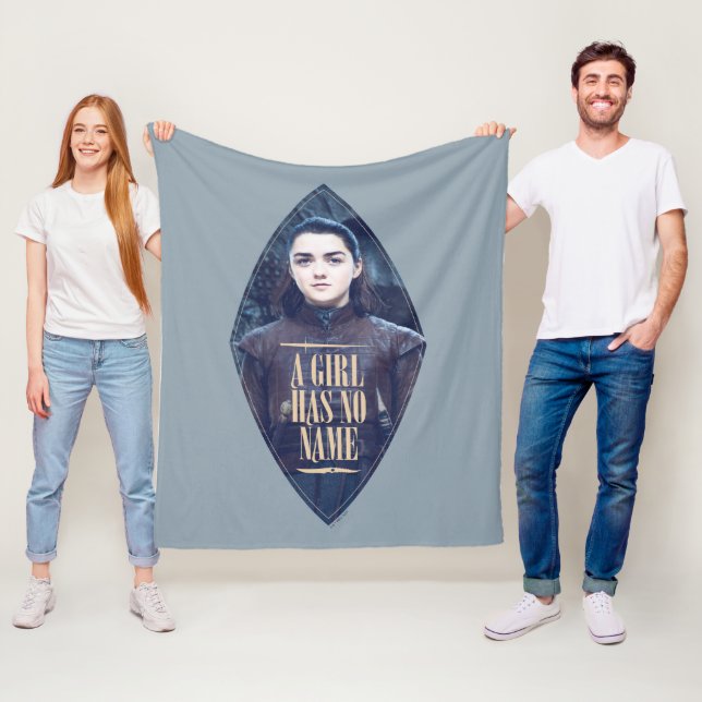 "A Girl Has No Name" Arya Stark Graphic Fleece Blanket (In Situ)