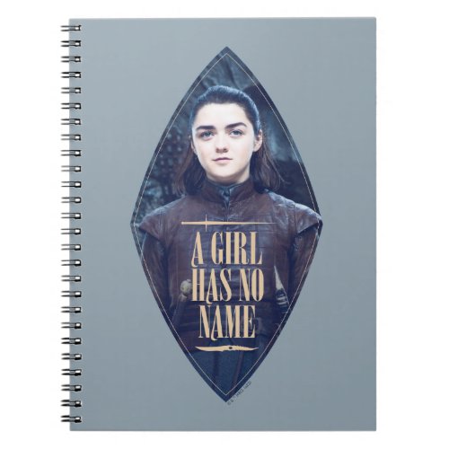 A Girl Has No Name Arya Stark Graphic Notebook