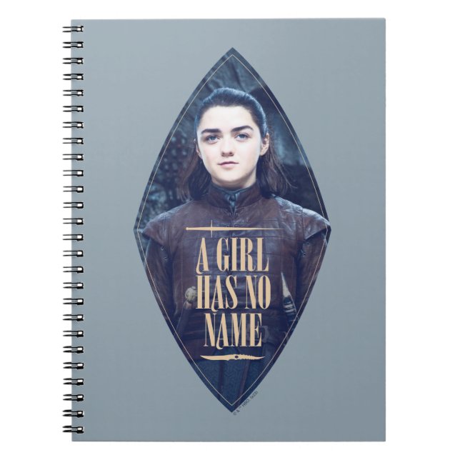 "A Girl Has No Name" Arya Stark Graphic Notebook (Front)
