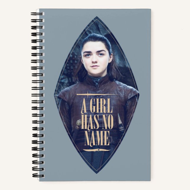 "A Girl Has No Name" Arya Stark Graphic Notebook (Front)