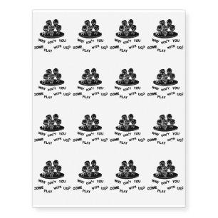 A Girl Has No Name Halloween Funny Temporary Tattoos