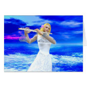 A Girl Playing Flute (Front Horizontal)