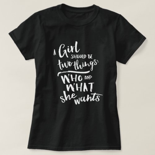 A Girl Should Be Womens History Month T_Shirt