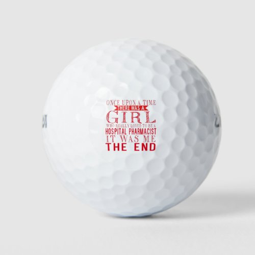 A Girl Who Loved To Be A Hospital Pharmacist Golf Balls