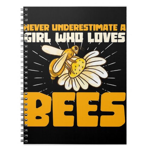 A Girl Who Loves Bees  Perfect Gift Notebook