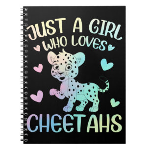 A Girl Who Loves Cheetahs Notebook