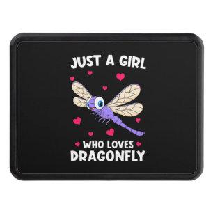 A Girl Who Loves Dragonflies Hitch Cover