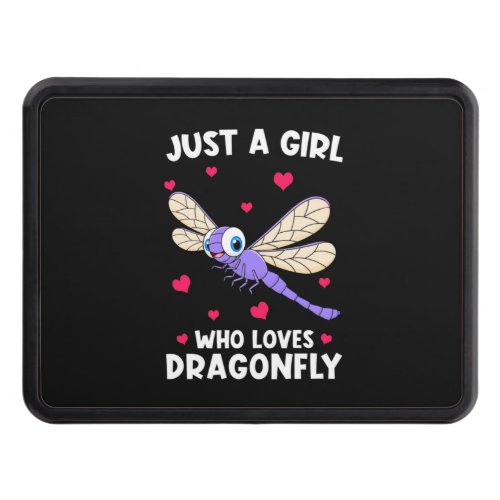 A Girl Who Loves Dragonflies Hitch Cover