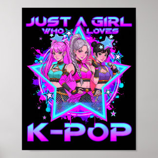 A girl who loves k-pop kids girls k-pop birthdayA Poster