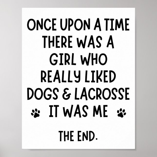 A girl who really liked dogs & lacrosse. poster (Front)