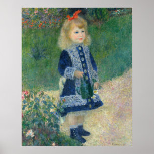 A Girl with a Watering Can (1876)   Auguste Renoir Poster