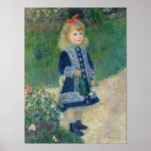 A Girl with a Watering Can by Renoir _ Poster