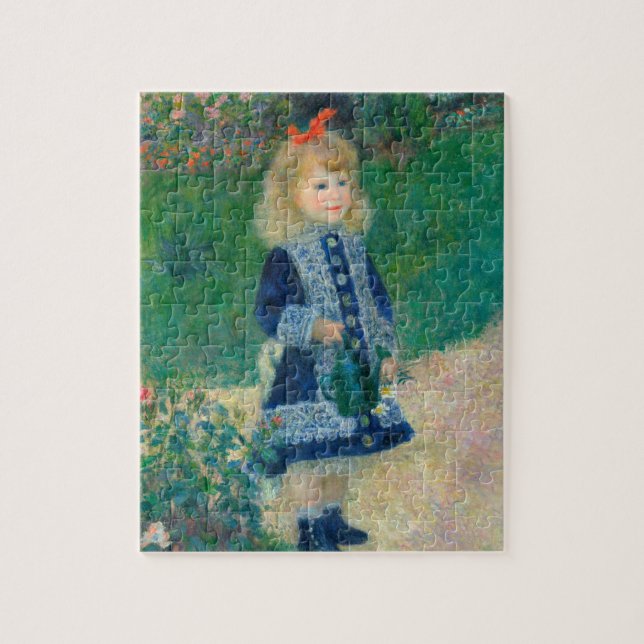 A Girl With A Watering Can Jigsaw Puzzle (Vertical)