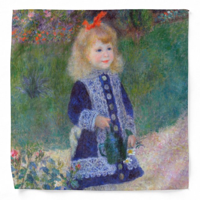 A Girl with a Watering Can, Renoir Bandana (Front)