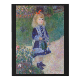 A Girl with a Watering Can, Renoir Faux Canvas Print