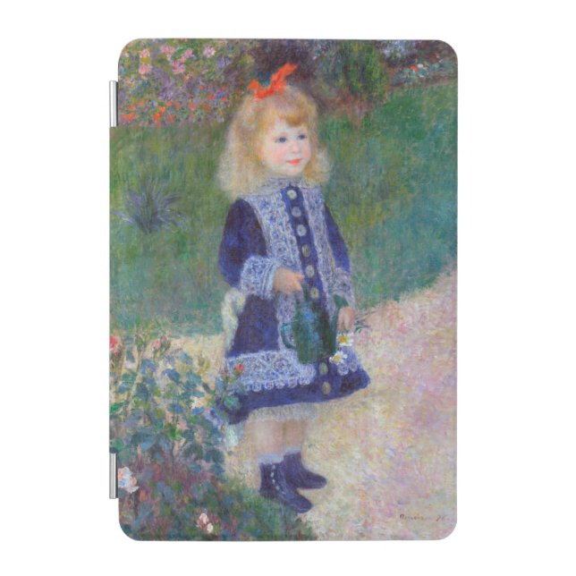 A Girl with a Watering Can, Renoir iPad Mini Cover (Front)