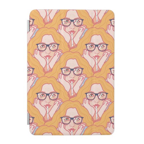 a girl with red hair  iPad mini cover