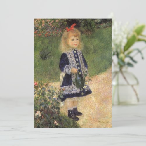 A Girl with Watering Can by Pierre Renoir