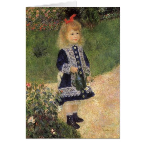 A Girl with Watering Can by Pierre Renoir