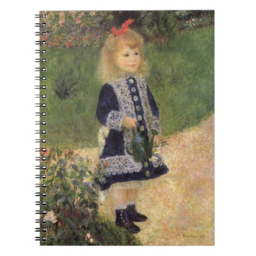 A Girl with Watering Can by Pierre Renoir Notebook