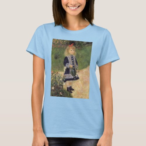 A Girl with Watering Can by Pierre Renoir T_Shirt