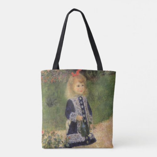 A Girl with Watering Can by Pierre Renoir Tote Bag