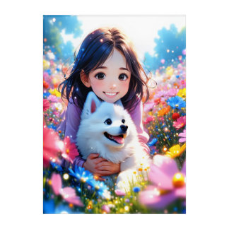 A Girl's Best Friend Acrylic Print