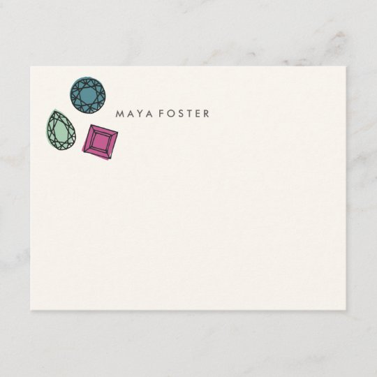 A Girl's Best Friend Stationery Charcoal Note Card