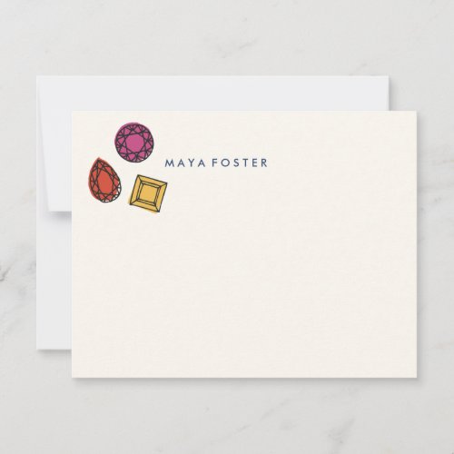 A Girl's Best Friend Stationery - Sapphire Custom Announcements